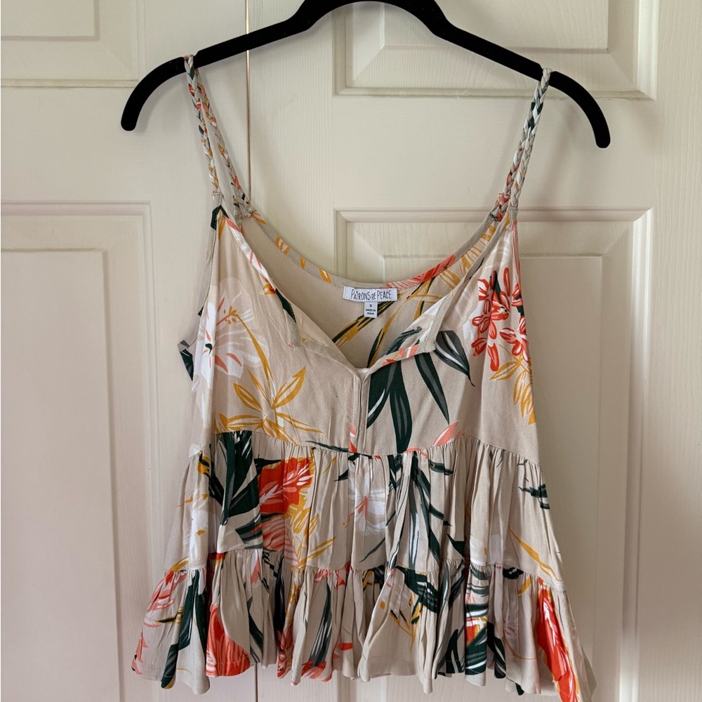 Floral Spaghetti Strap Top